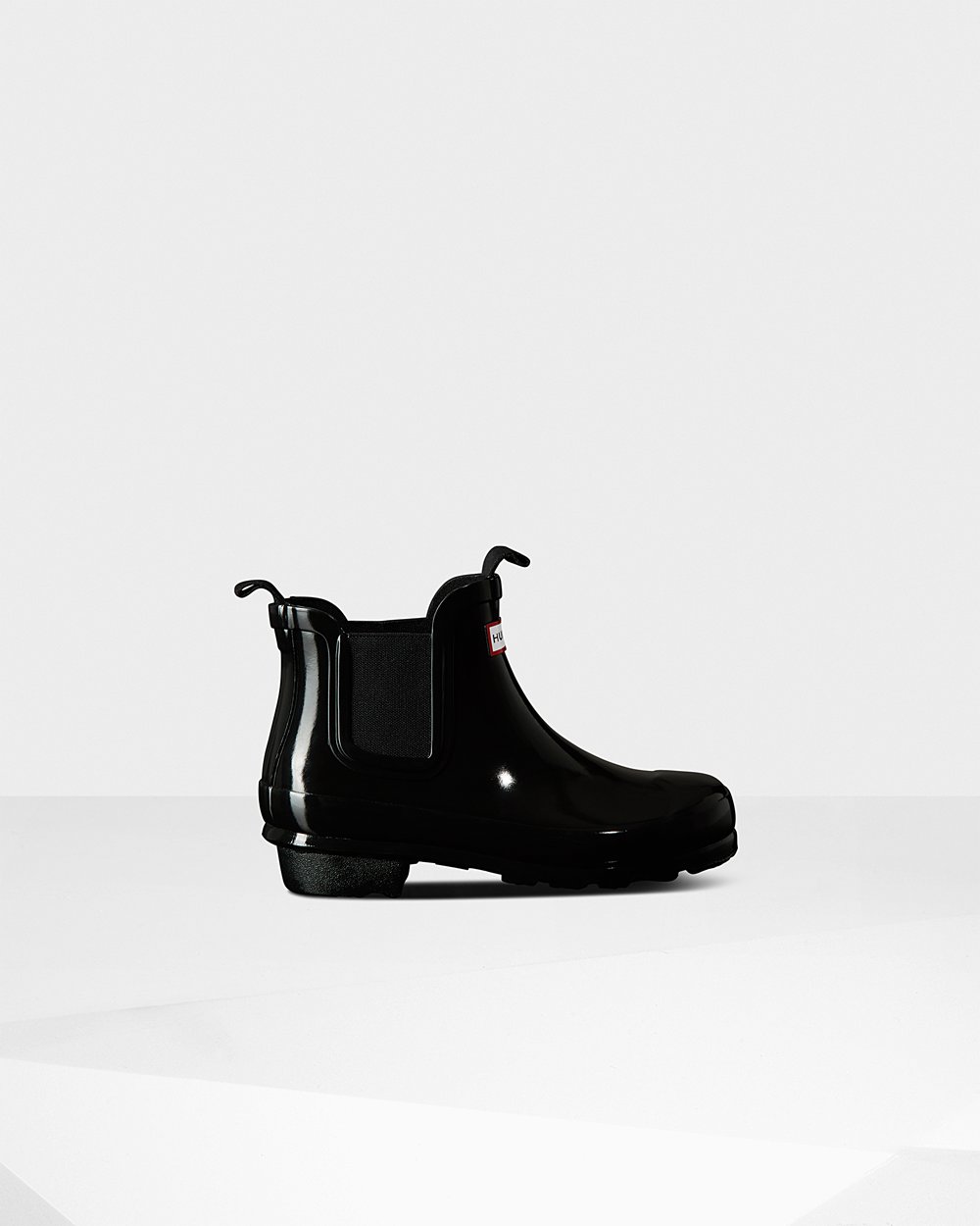 Chelsea Boots Kinderen - Hunter Original Big Gloss - Zwart - 35LJYENSU